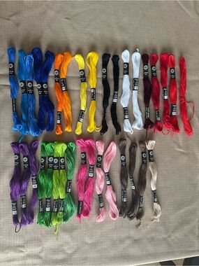 Loops And Threads Embroidery Floss Assortment - Multicolor